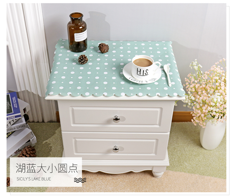 tivi lg 43 inch Màu đơn giản hiện đại đầu giường bìa vải không thấm nước và chống bụi tủ TV khăn trải bàn PVC khăn trải bàn hình chữ nhật - TV tivi sony 43 inch