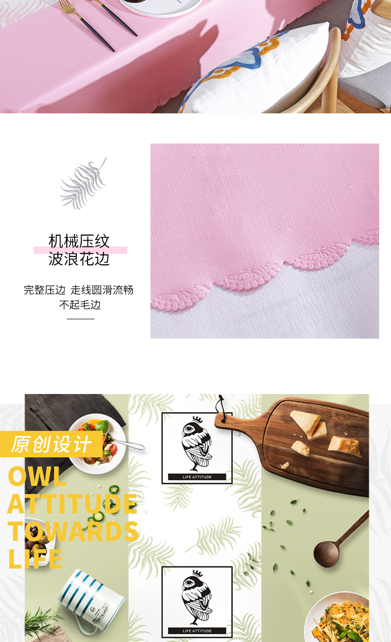 Mục vụ ins gió khăn trải bàn không thấm nước chống bỏng dầu chống thấm dùng một lần bàn cà phê pad bàn vải PVC nhựa khăn trải bàn hình chữ nhật - Khăn trải bàn khăn trải bàn hoa văn