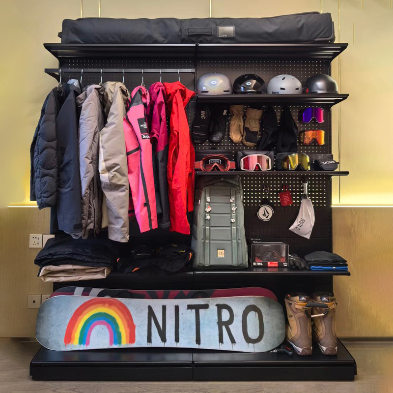 Perforated Board Equipment Wall Hiking Outdoor Display Rack Floor-Standing Climbing Skiing Mountaineering Camping Storage Rack Perforated Board Equipment Wall Hiking Outdoor Display Rack Floor-Standing Climbing Skiing Mountaineering Camping Storage Rack