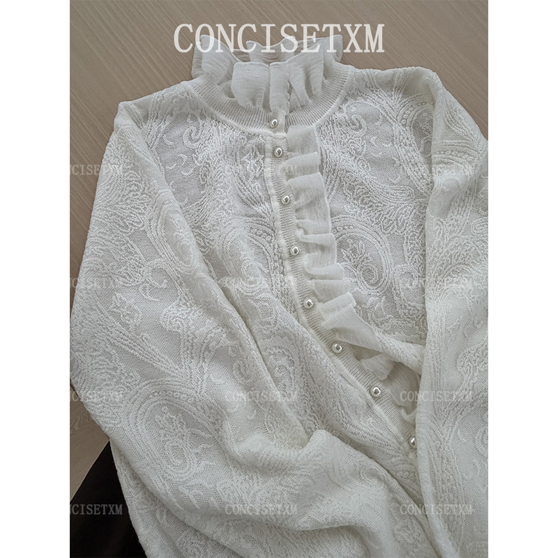 [Tang Xiaomu] Lace Trim Base Shirt S26552