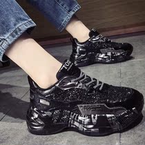 European Station Fashion Thick Bottom Sneakers Women 2021 Spring Autumn New Casual 100 Lap Breathable heightening running shoes Ins Chains