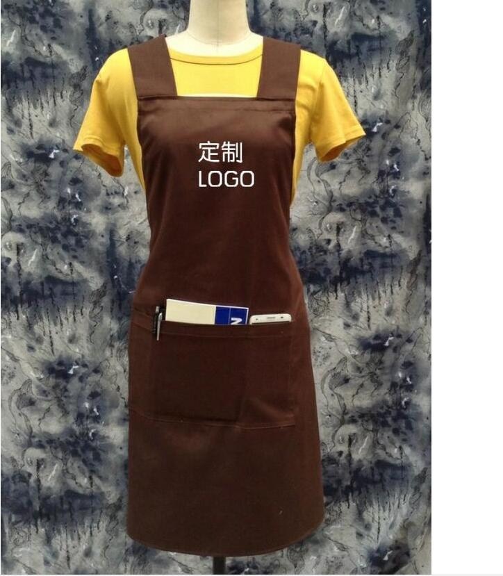 Apron Men's fashion cooking large apron Waterproof and oil-proof thin summer hairdresser extended hair salon