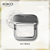 kiko powder cake natural flawless persistent makeup control oil ivory white water lotus sunscreen light and thin matt dry and wet