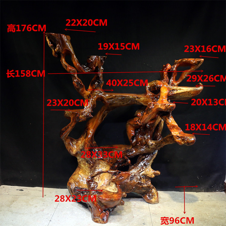 Rễ khắc khung gỗ sồi đỏ khung gỗ tự nhiên nhiều lớp cây gỗ gốc trang trí gốc đá - Các món ăn khao khát gốc mẫu bàn gốc cây
