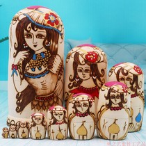  Matryoshka 10 imported formaldehyde-free pure handmade branded air-dried basswood ornaments ten layers 666