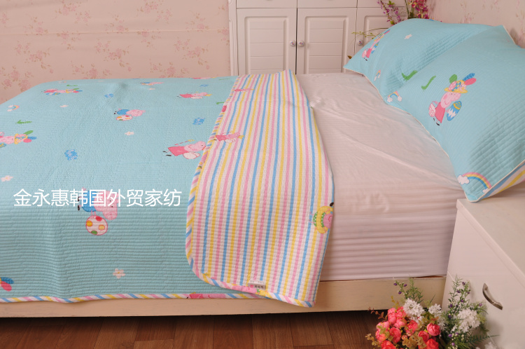Hàn quốc phổ biến twill bông chần rửa là dày chần phim hoạt hình tấm ga trải giường giường tatami mat mùa hè mát mẻ