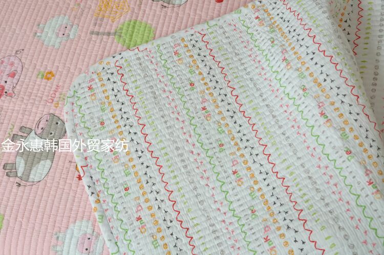 Phim hoạt hình trẻ em Hàn Quốc twill bông trải giường bông được giặt chăn bông không thu nhỏ giường bóng thảm trải giường cao cấp