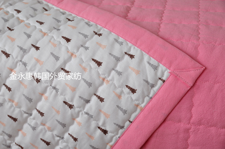 Phim hoạt hình trẻ em Hàn Quốc mẫu giáo cotton đặc biệt 70 * 130 tấm trải giường nệm quilting giặt khuyến mãi ga trải nệm