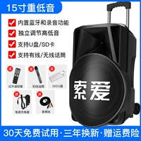 15 -INCH BASS Outdoor Audio+Беспроводной микрофон*1+16GU DISK [Aravian Sound+Приоритет микрофона]