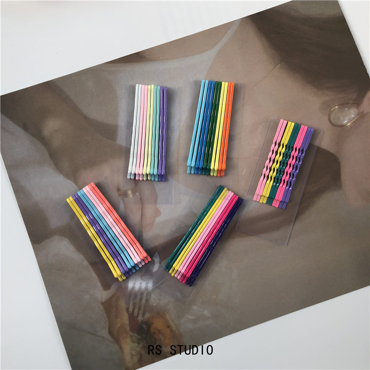 Ins siêu phổ biến kẹo hoang dã màu macarons từ clip cô gái trái tim kẹp tóc bangs clip kẹp tóc Hàn Quốc - Phụ kiện tóc băng đô con ếch