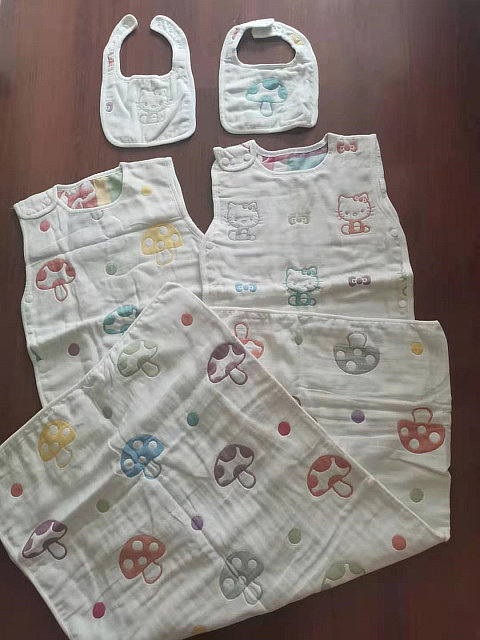 Baby gauze bath towels Summer sleeping bag anti-kick by freshmen appeasement towel