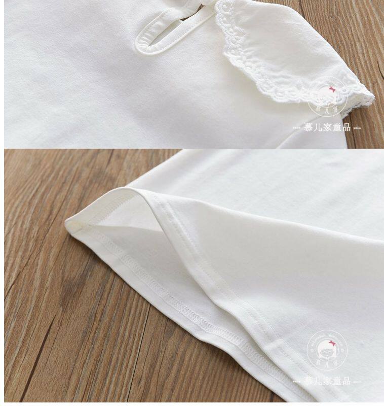 Girls Lace Lapel Long Sleeve T-Shirt - Cute Baby Pullover Spring Top O1CN01BAEpzL1owPgUiLSBA !!1853225289