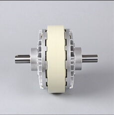 Сцепление 双轴磁粉离合器0.6kg-40kg制动24v张力控制器粉末气胀轴