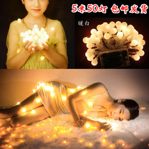 Wedding night photo props LED ball light string star string light Private photo shooting battery string light