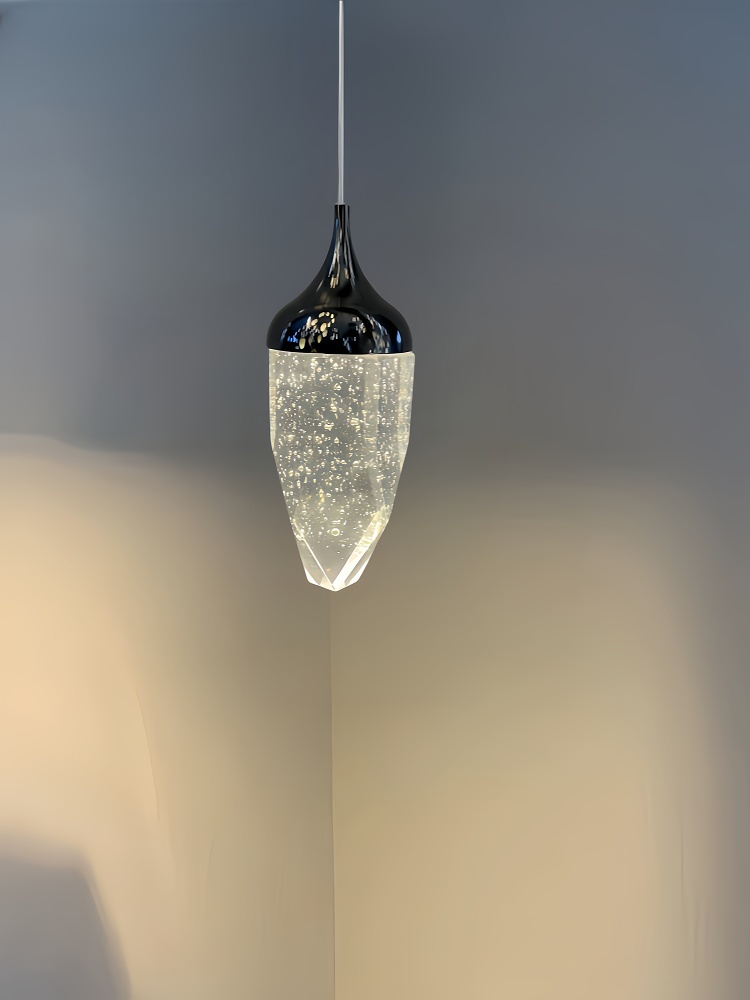 Light Luxury Crystal Small Chandelier Post-Modern Living Room Background Bedroom Bedside Normcore Simple Atmosphere Art Long Line Chandelier