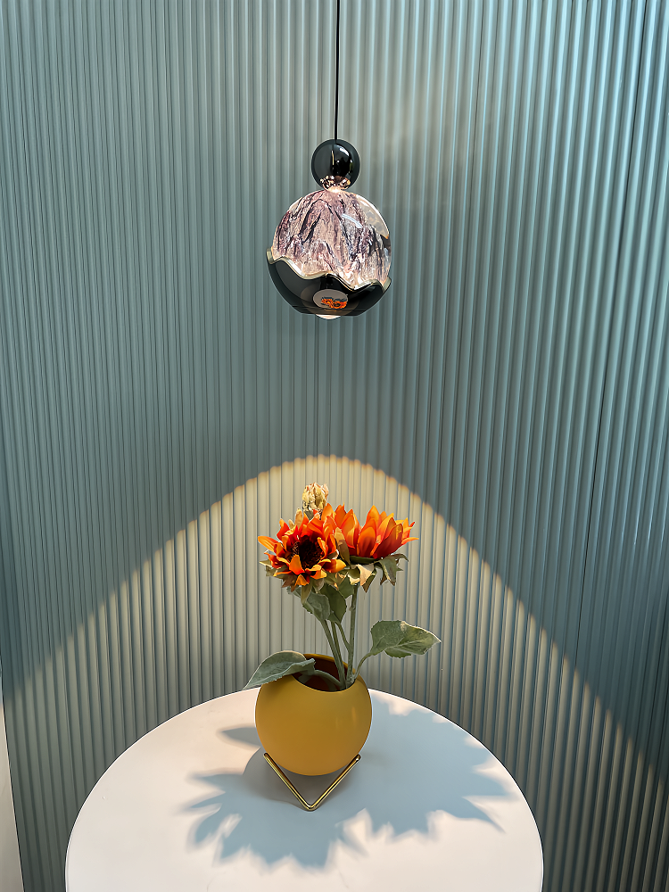 Bedroom Bedside Small Pendant Light, Adjustable Height, High-End Luxury, Italian Minimalist Style, Background Tv Wall, Foyer Pendant Light