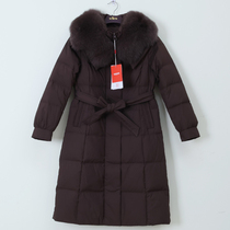 Duck Down Jacket Counter Womens 2024 Autumn and Winter New Style Fox Fur Belt Thick YA4B602178C
