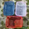 Factory special rectangular bayberry basket strawberry basket small 5 pounds plastic portable fruit basket Orchard picking basket with cover