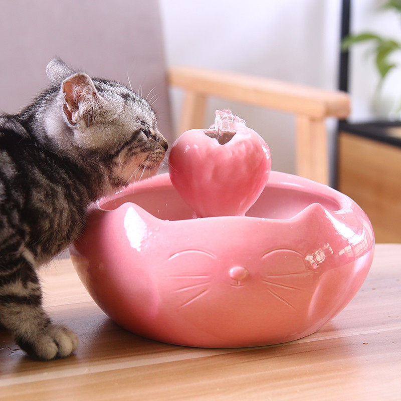 Cat Drinking Fountain Mijia Cat and Dog Pet Supplies Water Dispenser Ceramic Vertical Automatic Circulating Flowing Water - Taobao