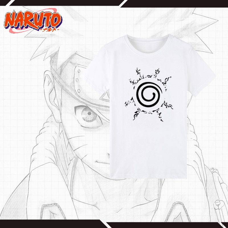 Áo phông Naruto áo thun blogger ngắn tay Sasuke Naruto fan anime xung quanh áo khoác COS - Carton / Hoạt hình liên quan sticker gấu trúc
