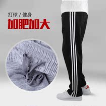 Leisure men sports long new fat fat plus size fitness thin Wei spring and autumn wide knitting