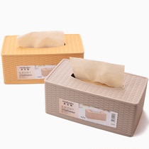 European tissue box creative napkin living room car paper towel storage box home