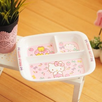 New Baby Sub-Dinner Plate Breakfast separated tray Three-ge Home Children light Early dinner plate Dense Amine Pan Children Breakfast