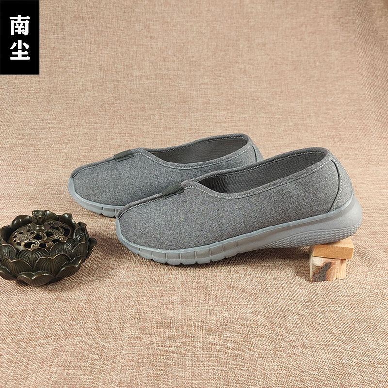 Cotton linen monk shoes single shoes Luohan shoes monk shoes non-slip cotton shoes autumn men's and women's nun shoes