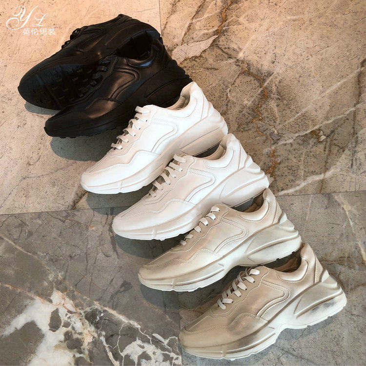 South Korean men's shoes retro to make old shoes Men's trends thick bottom 100 hitch low-help lovers running casual shoes harbor wind