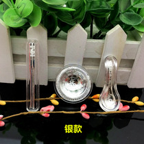 Year of the Rat New gold and silver fortune three treasures gold bowls and chopsticks creative ornaments three-piece set opener will sell insurance gifts
