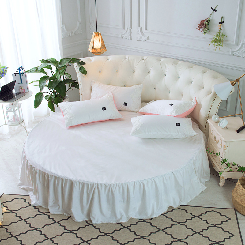 Giường tròn 笠 bông tròn 1,8m2m2.2 m đường kính nệm trải giường vườn trải giường bông Ga phủ giường là gì