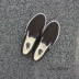[Big Wave Spot] Đôi giày cổ điển màu đen và trắng của Vans Giày đế xuồng giày nam Giày nữ VN000EYEBLK - Plimsolls Plimsolls