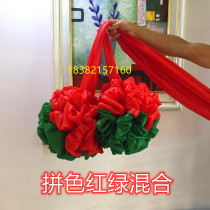 Multi-color red and green silk bouquets big red bouquets golden bouquets color balls single-color color-blocked hydrangeas ribbon-cut bouquets