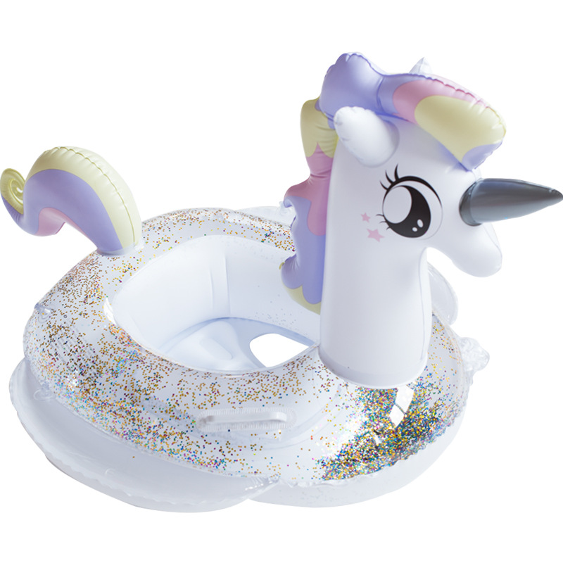 Swimming circle inflatable bright unicorn seat mark Princess swimming circle New pony seat of Mardorie