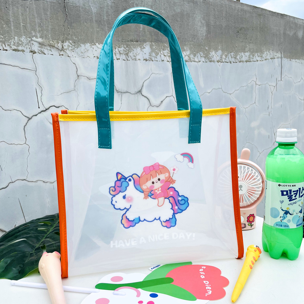 Net Red Cartoon Jelly Carrying Bag Swimming Washing Bag Beach Bag Waterproof Portable Swimming Bag Outdoor Leisure Beach