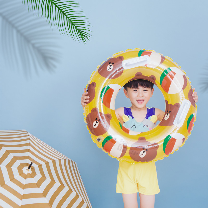 Vòng bơi 2-3-6 tuổi bơi vòng trẻ em của phao cứu sinh với xử lý an toàn thiết bị bơi nổi vòng ghế phao bơi trẻ sơ sinh