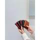 C&Y pure cowhide short clip ~ Niche design Ultra-thin minimalist small wallet genuine leather vegetable tanned cowhide