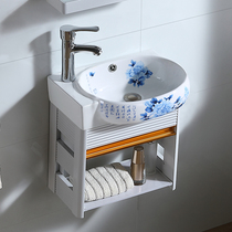 Ceramic simple washbasin cabinet combination Small apartment household wall-mounted washbasin bathroom smallest bathroom cabinet