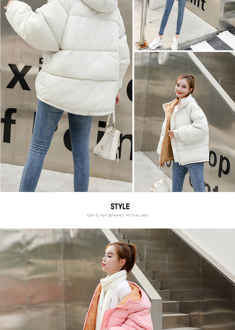 Cotton nữ 2018 phiên bản Hàn Quốc mới của dịch vụ bánh mì sinh viên mùa đông xuống đệm bông ngắn đoạn áo khoác cotton áo phao béo