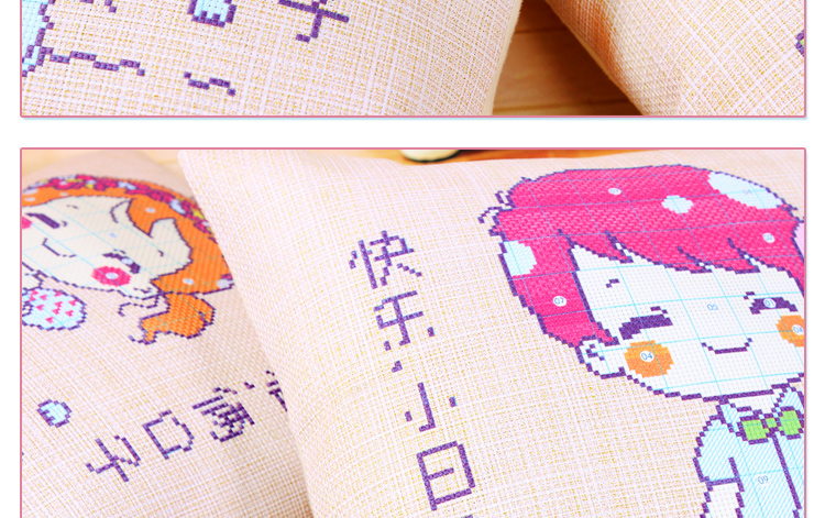 2018 mới cross-stitch thêu đơn giản hiện đại vài xe gối rất đơn giản thêu khâu gối - Công cụ & phụ kiện Cross-stitch tranh thêu đồng hồ