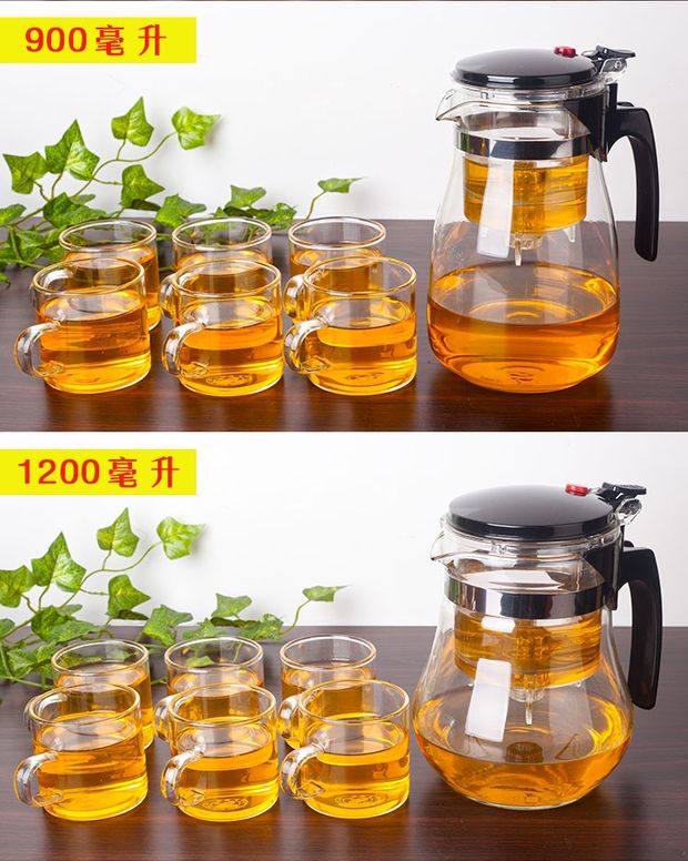 Kai Li chịu áp lực cao kính chịu lực ly thanh lịch có thể tháo rời và có thể giặt lọc lót hoa trà Lingling tách trà đặt bình trà - Trà sứ ấm chén uống trà