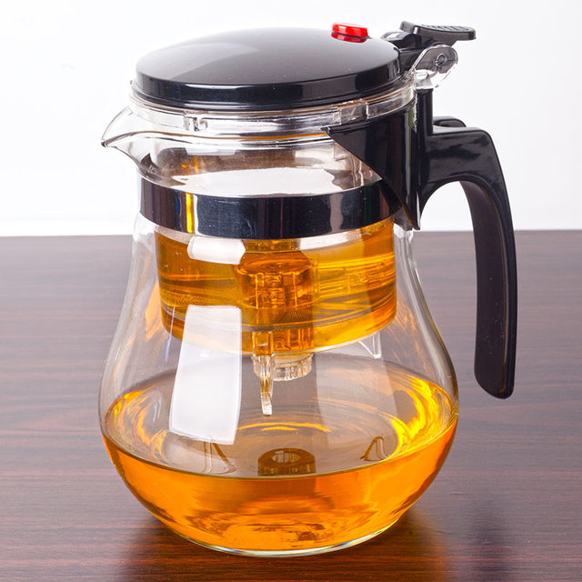 Kaili heavy pressure heat-resistant glass elegant cup removable and washable filter liner flower tea Lingling cup tea set teapot tea maker