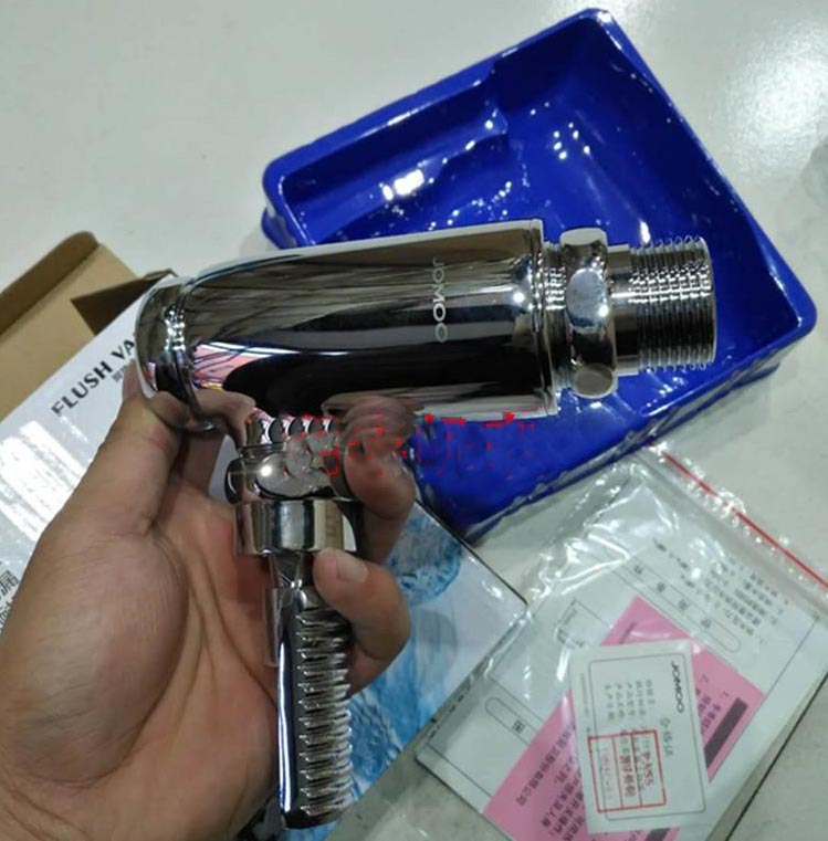 Nine-pastoral full copper pedaled urinal flushing water valve foot time-lapse flushing stool valve 8409-002 8410-003