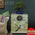 Sơn đồ nội thất tân cổ điển Trung Quốc màu gỗ long não gỗ hộp gỗ rắn đầu giường tủ lưu trữ hộp phòng ngủ hộp lưu trữ - Cái hộp
