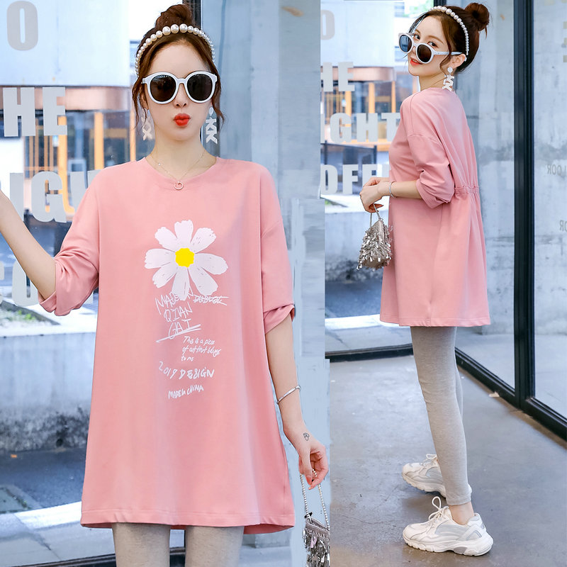 Pregnant women autumn T shirt 2022 new two - piece suit fashion dress autumn and winter suit blouse