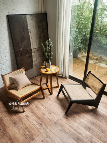 Северная северная виноградная лоза -отдельный стул для одиночного дивана творческий случайный японский татами ленивый стул с твердым деревом с твердым деревом