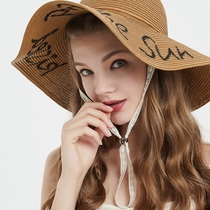 Windproof rope hat special invisible rope with decorative lace fixed sun hat Japanese anti-fall adjustable female models