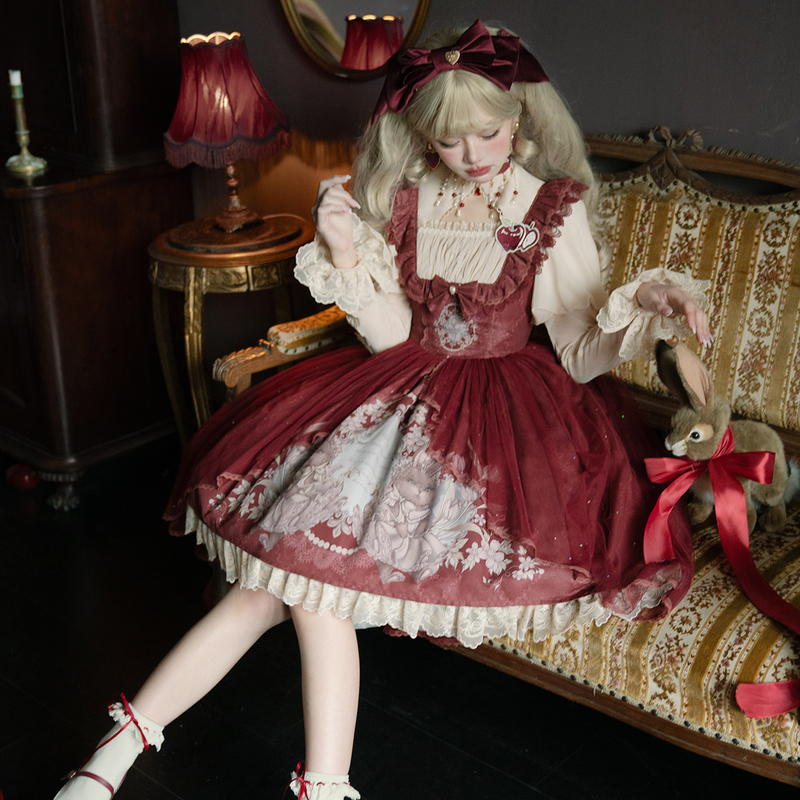 Original Lolita Dress New Year's Outfit Jsk Princess Dress New Year's Greetings Daily Wear Christmas Lolita Dress