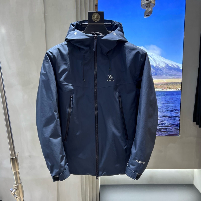 Trendy 2025 Autumn and Winter New Unisex Hooded Wear-Resistant Windproof down Jacket Outdoor Warm Softshell Jacket