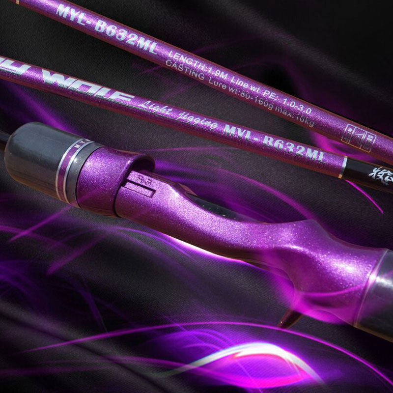 Fishing Wolf Slow Rocking Iron Plate Rod B632L ML All FUJI guide ring section Half 1 9 m Gun Shank Road Yrod